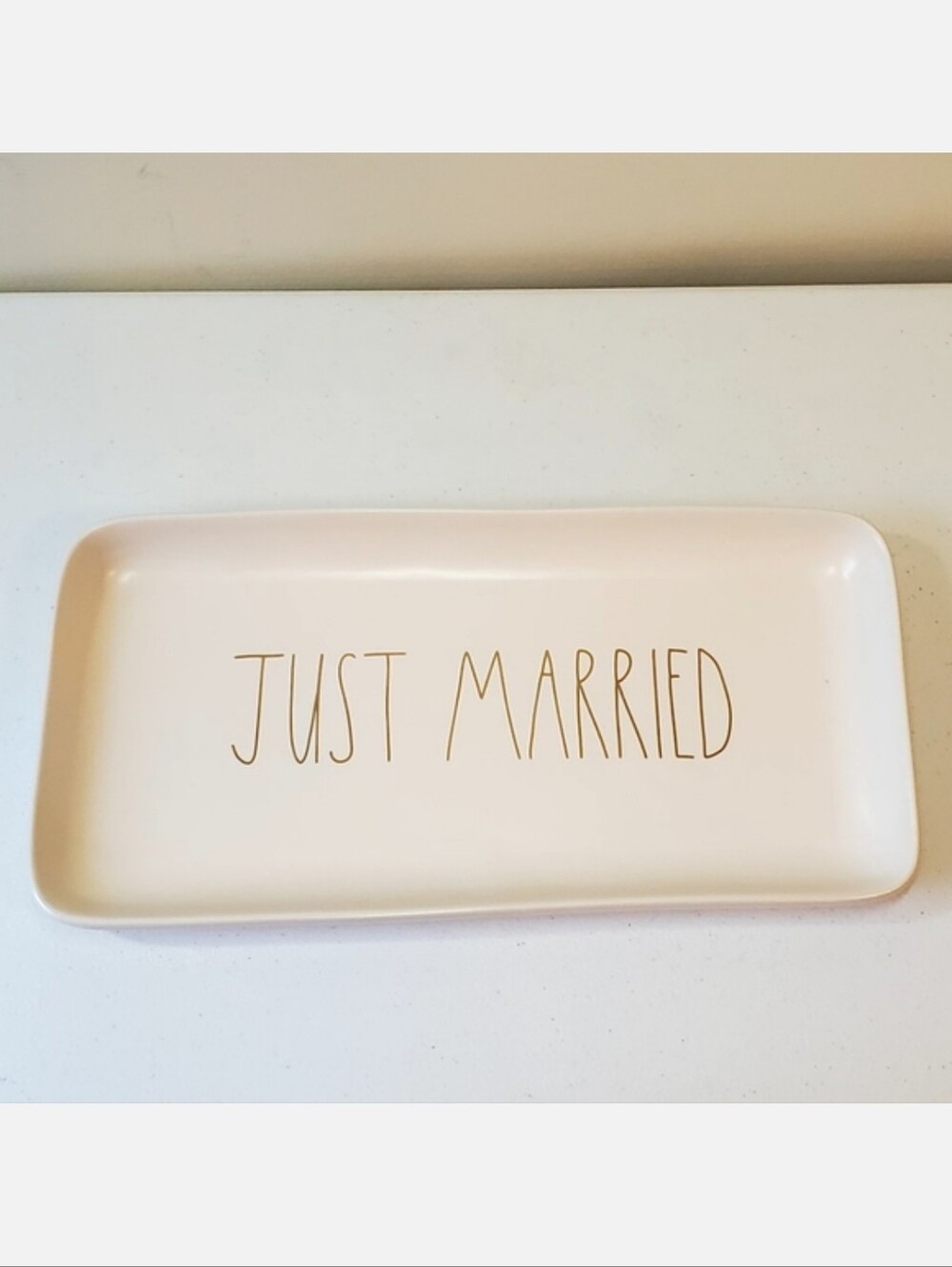 Rae Dunn Just Married Tray